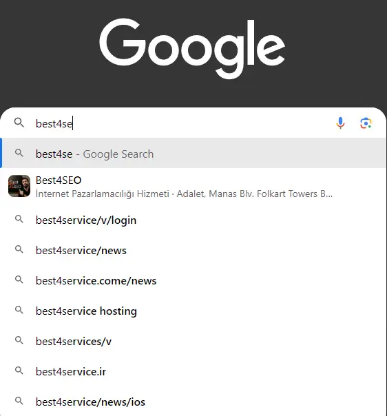 Google arama tahminleri